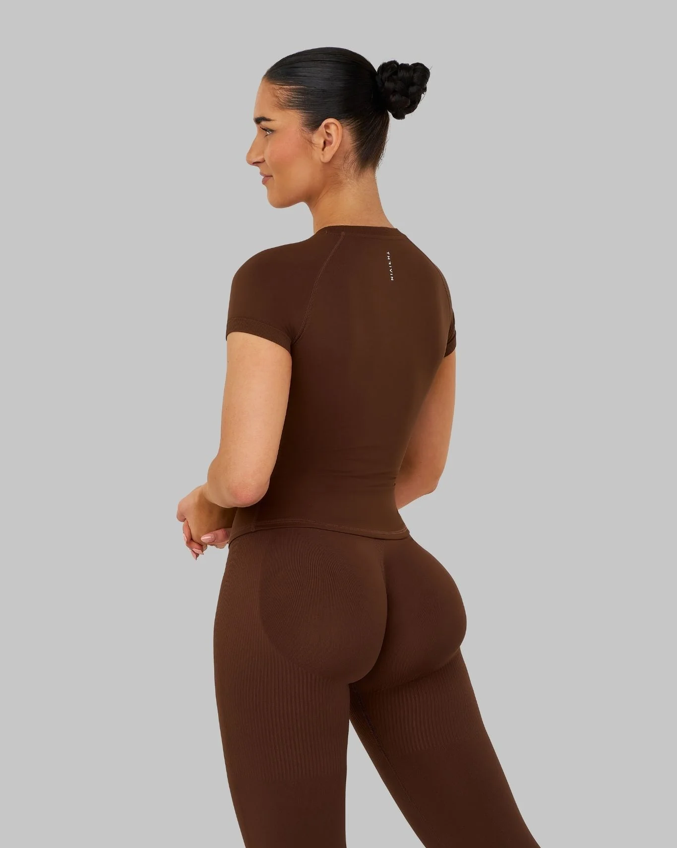 Elevate™ Compression T-shirt | Bourbon Brown - Image 3