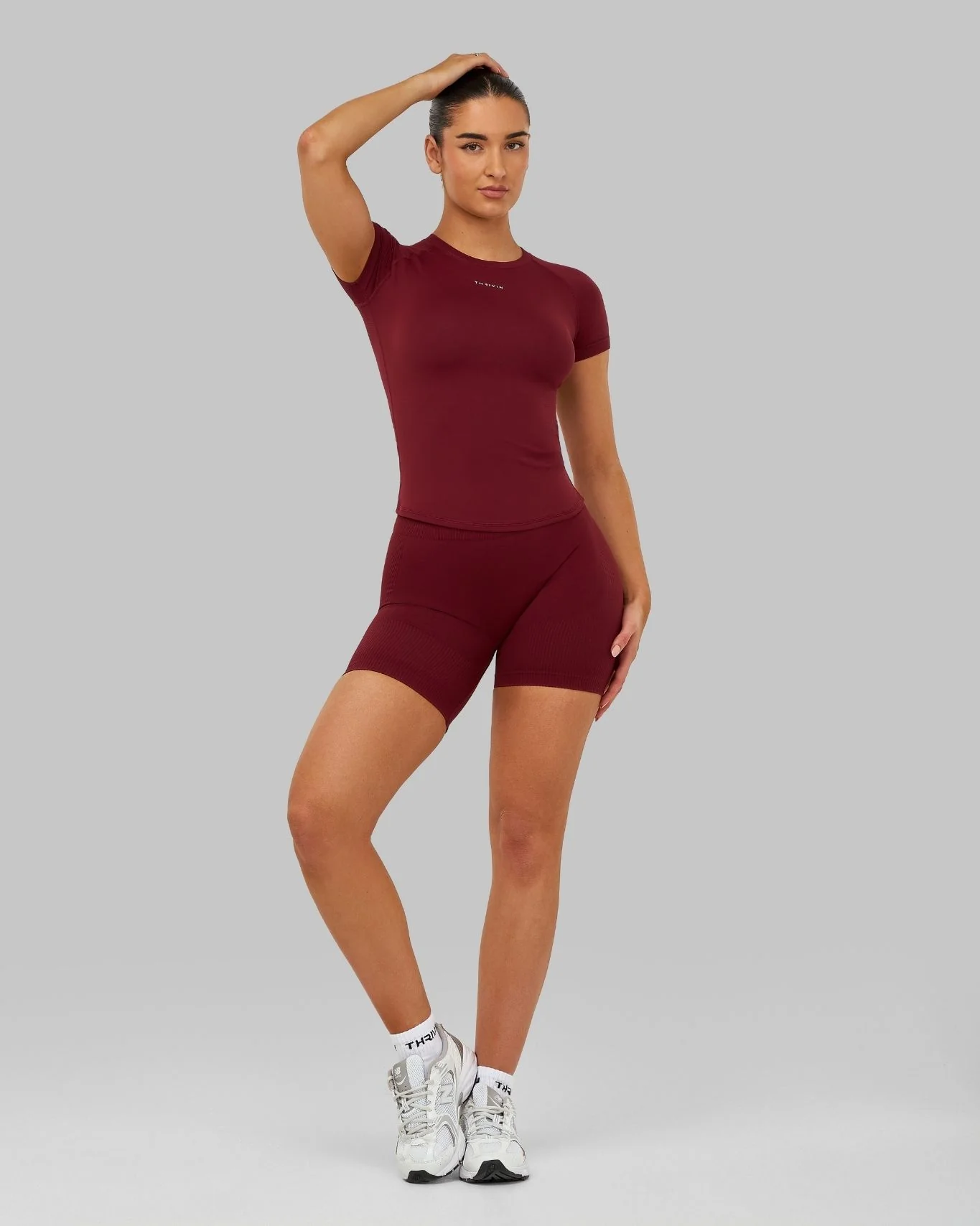Elevate™ Compression T-shirt | Fine Wine - Image 5