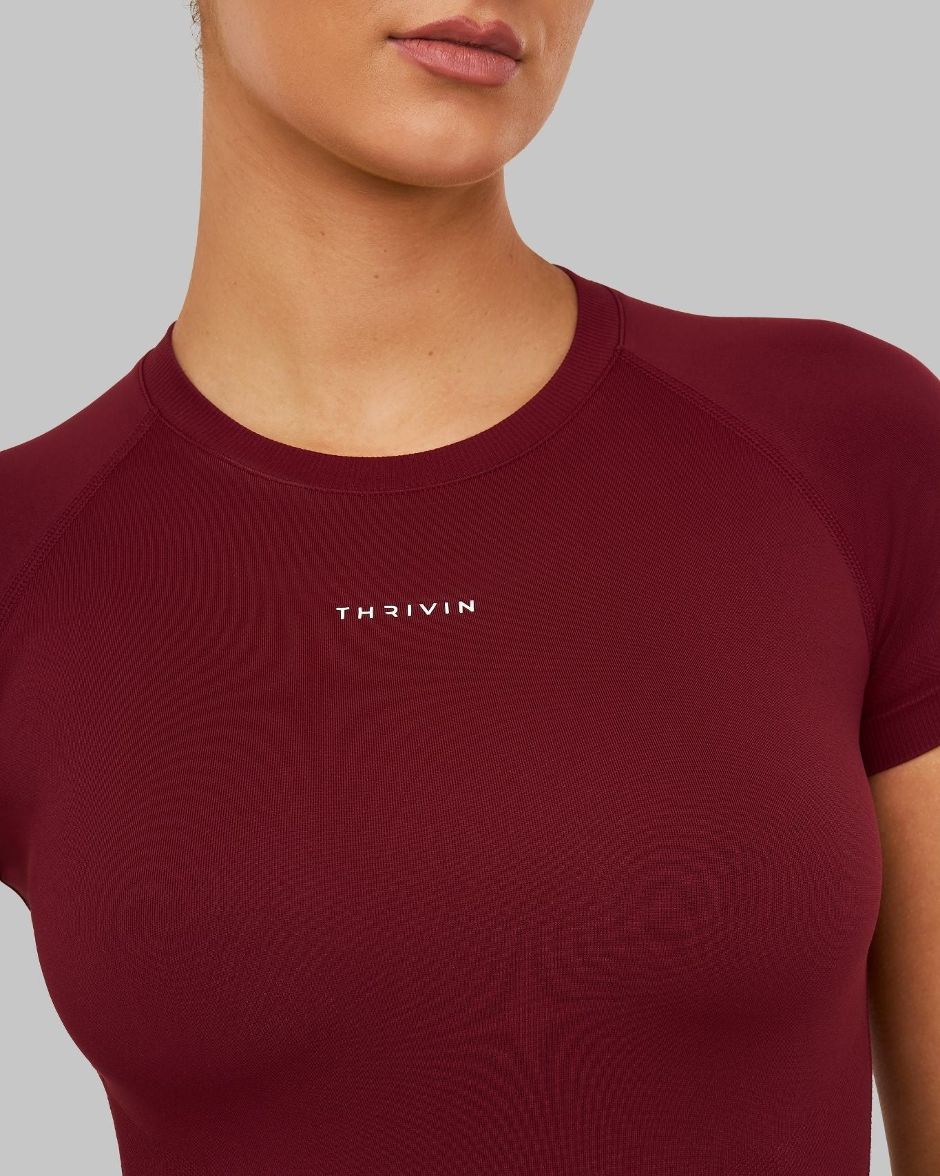 Elevate™ Compression T-shirt | Fine Wine - Image 6