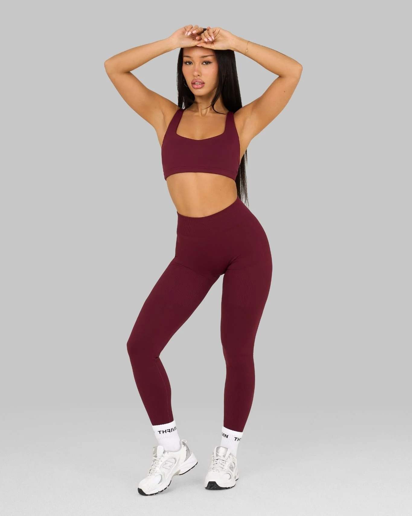 Elevate™ Medium Impact Bra | Cranberry - Image 6