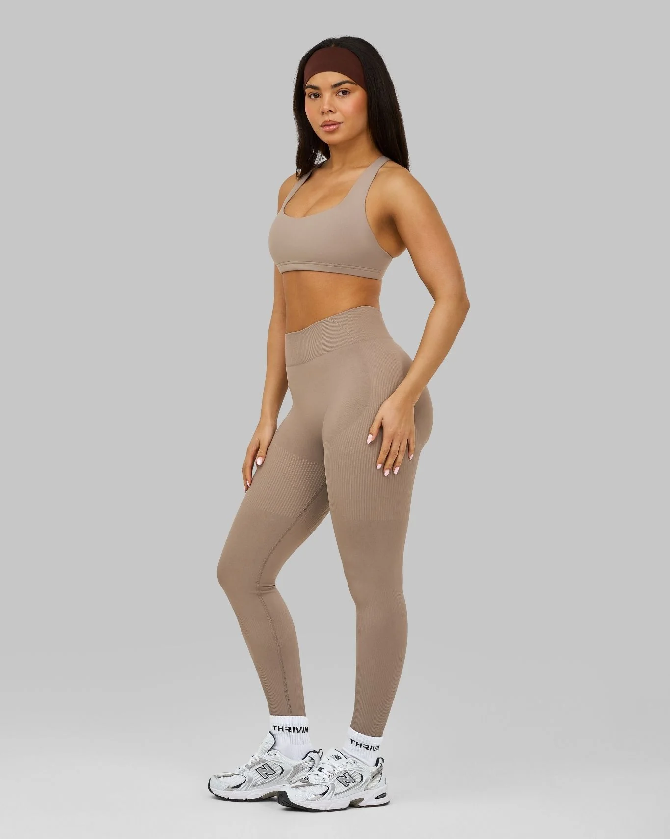 Elevate™ Medium Impact Bra | Latte - Image 6