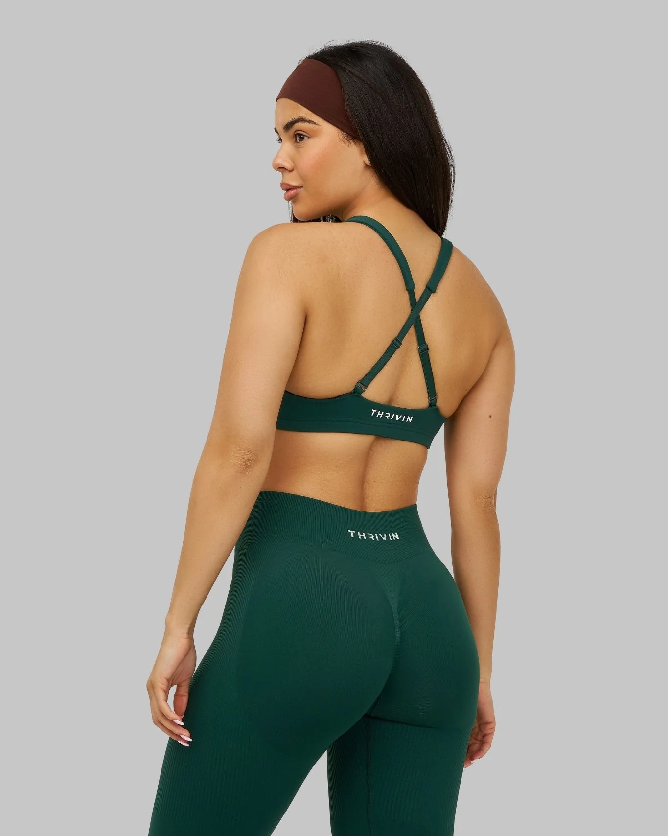 Elevate™ Medium Impact Bra | Pine Green - Image 4