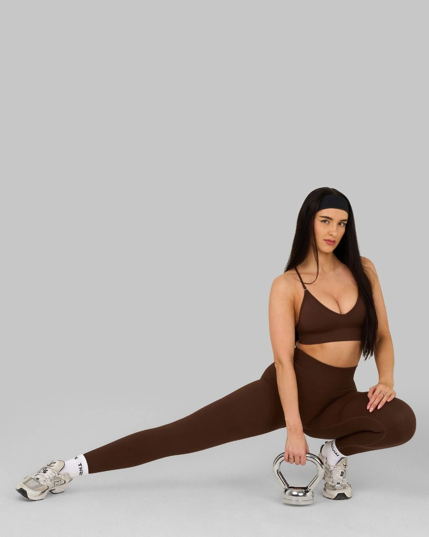 Elevate™ Ribbed High-Waisted Contour Leggings | Bourbon Brown - Image 5