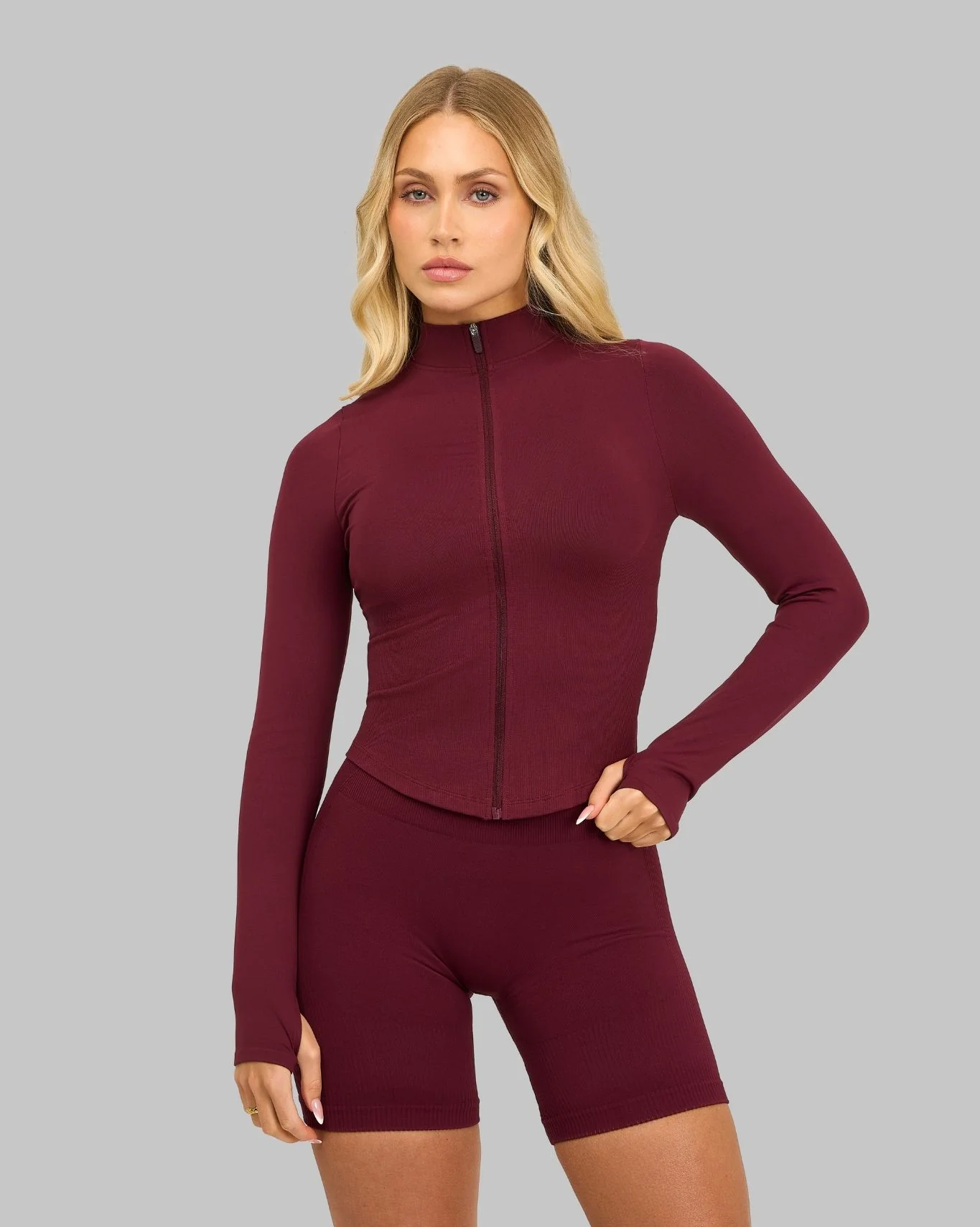 Elevate™ Sculpt Shapewear Jacket | Cranberry - Image 3