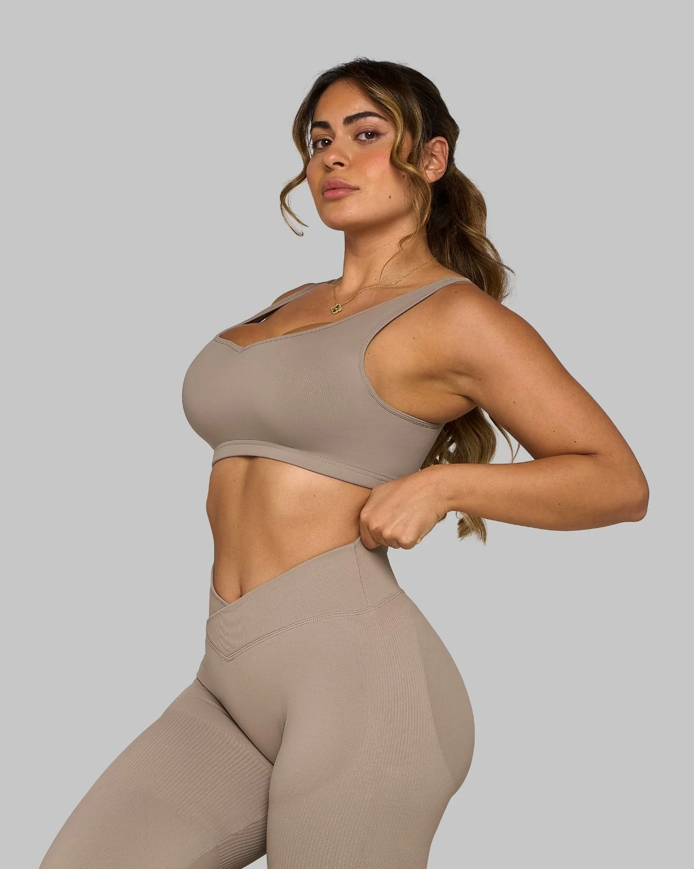 Elevate™ Sweetheart Impact Bra | Latte - Image 3
