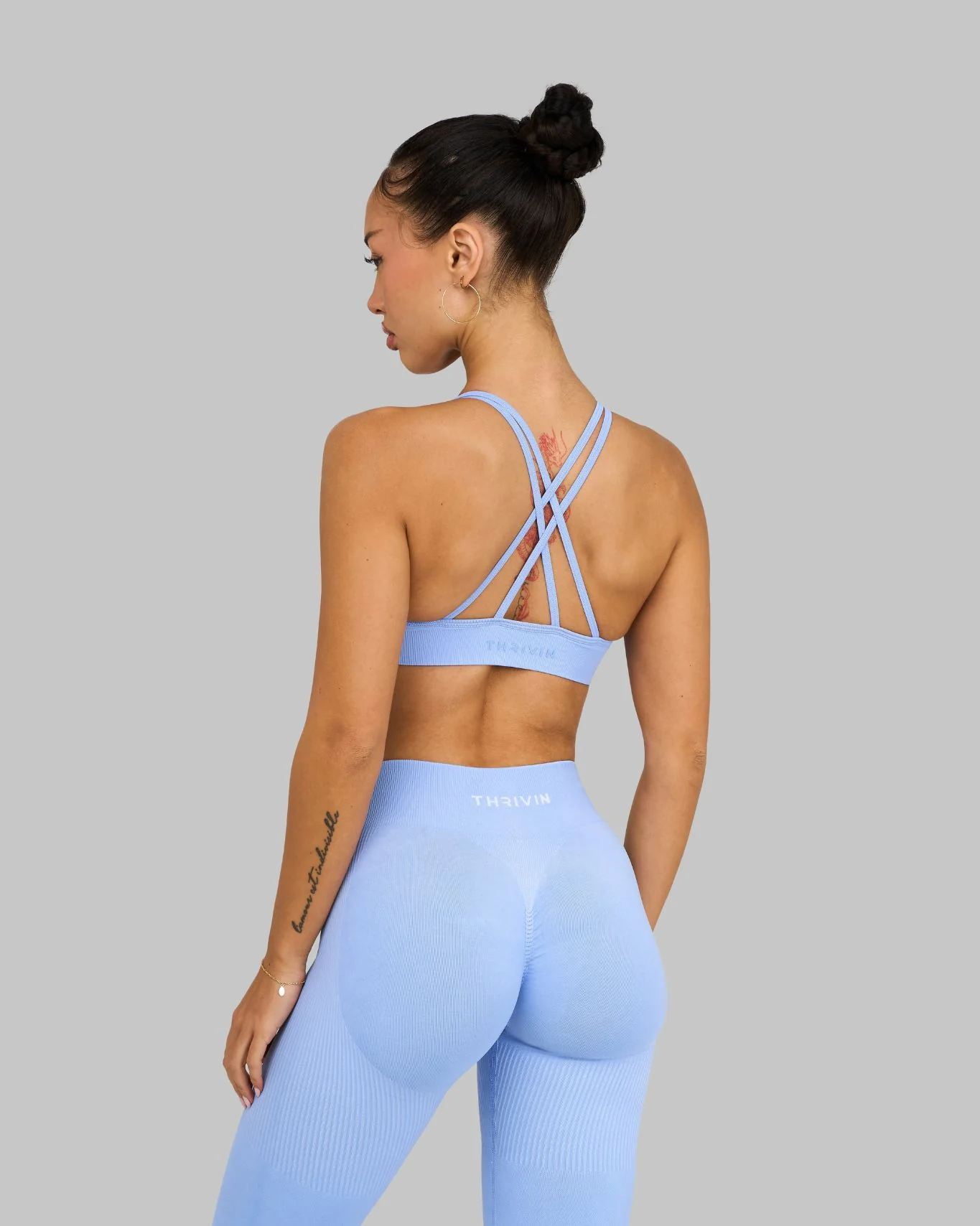 Elevate™ V-Neck Sculpt Seamless Bra | Glacier - Image 5