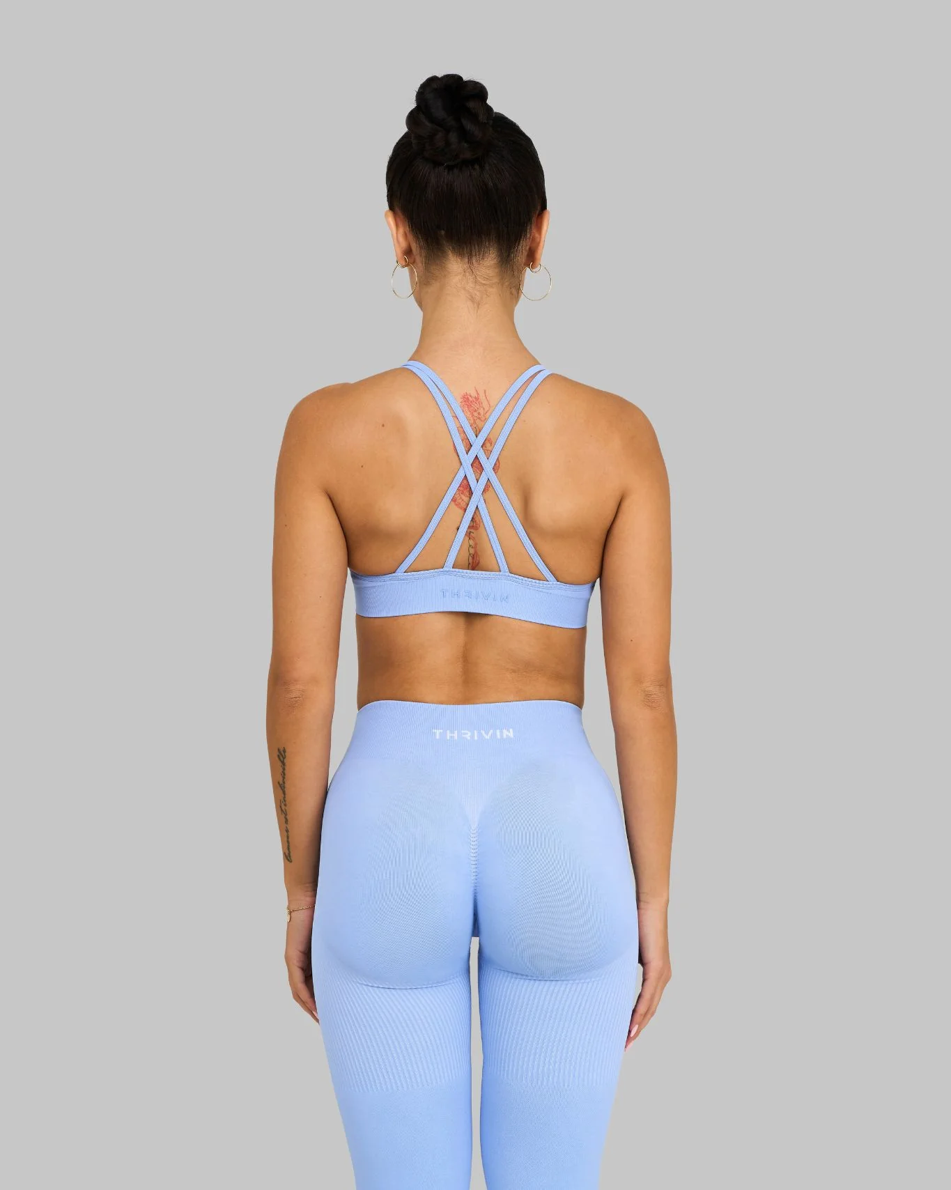 Elevate™ V-Neck Sculpt Seamless Bra | Glacier - Image 6