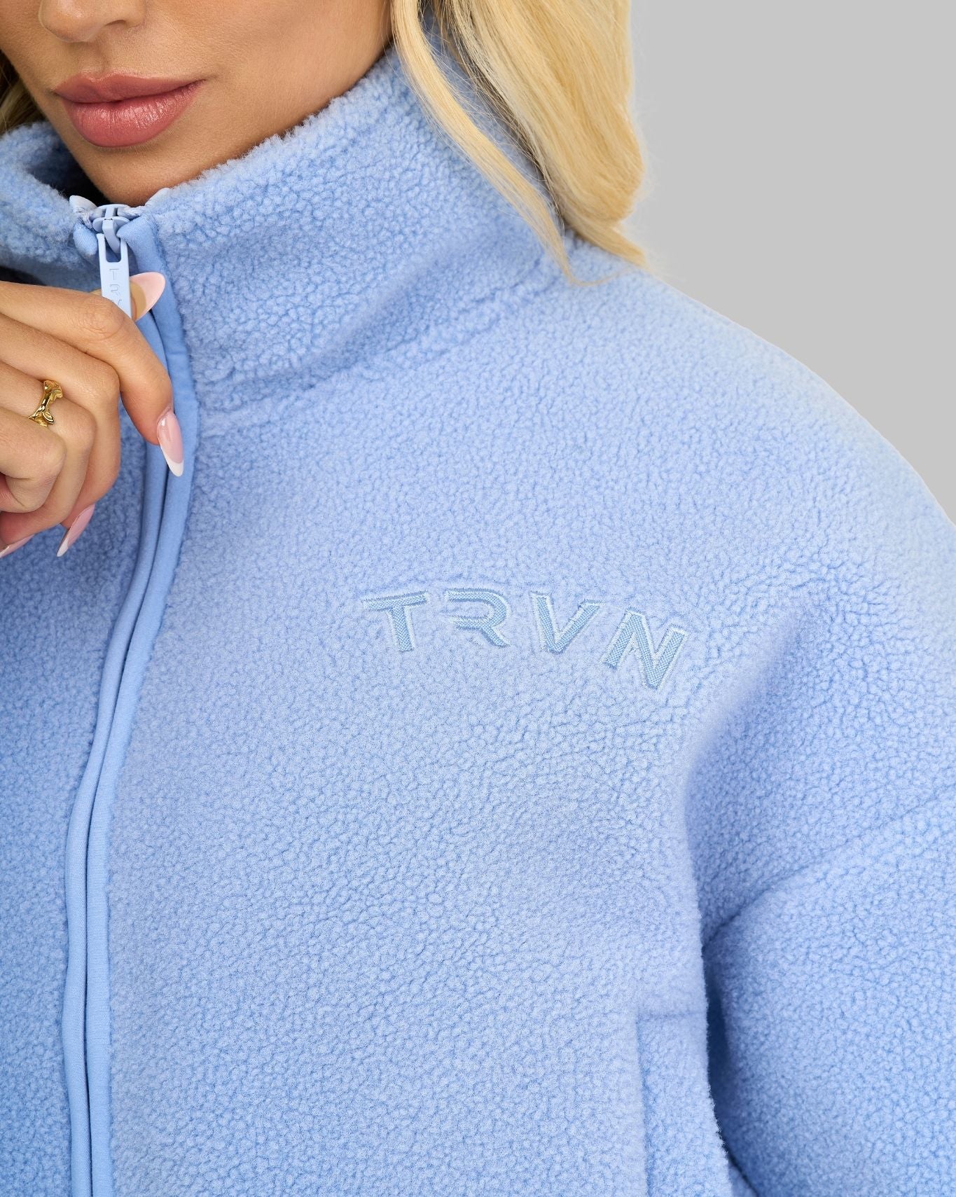 Essential Teddy Fleece Jacket | Glacier - Image 5