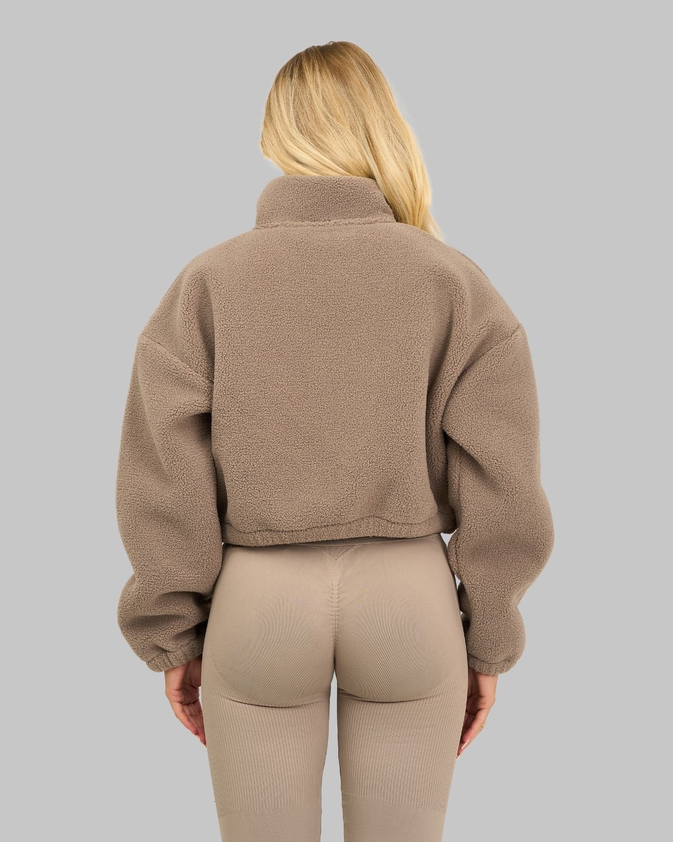 Essential Teddy Fleece Jacket | Latte - Image 4