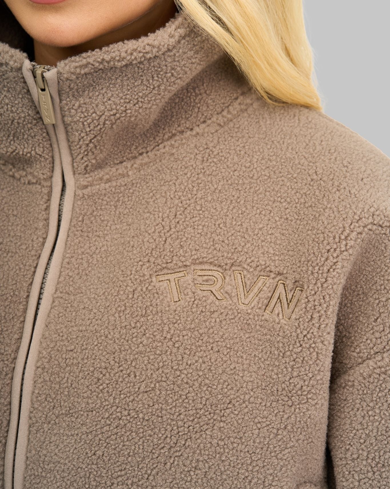 Essential Teddy Fleece Jacket | Latte - Image 5