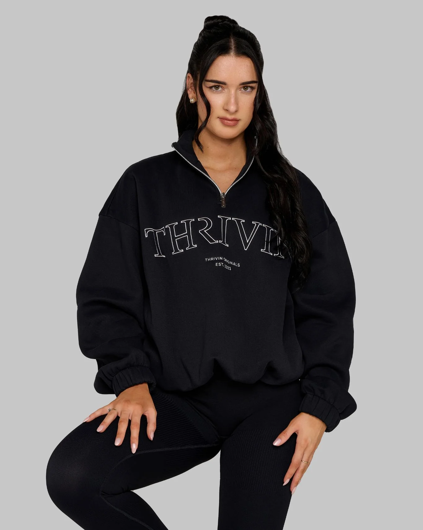 Original Halfzipper Sweater | Night Black - Image 3