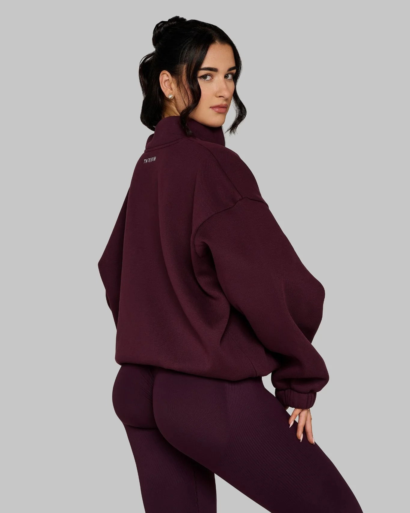 Original Halfzipper Sweater | Winter Plum - Image 4