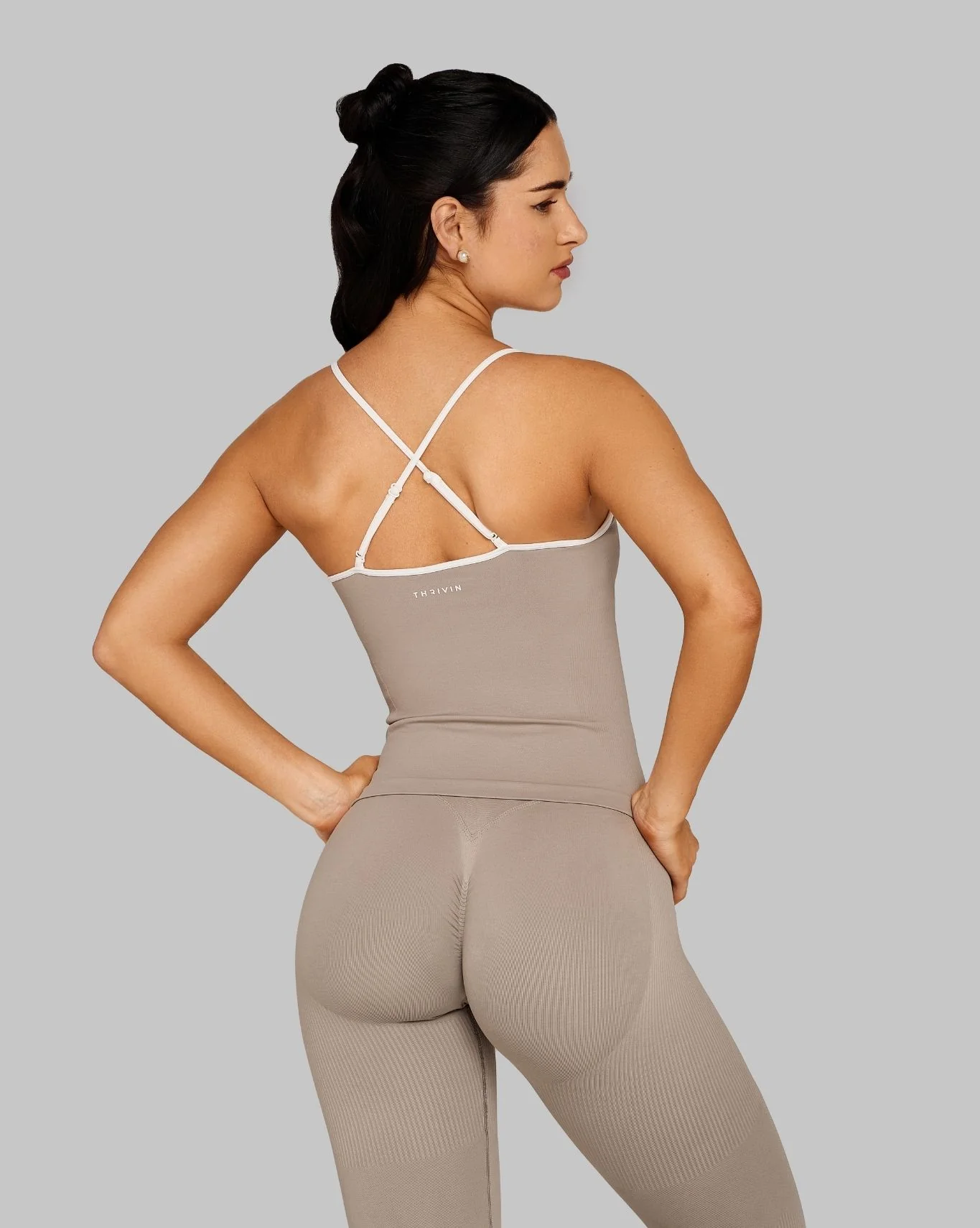 Outline Sweetheart Tanktop | Latte - Image 5