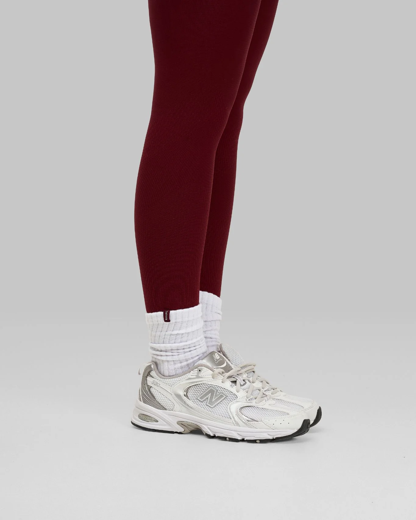 THRIVIN Ruffle Socks Long | White - Image 4