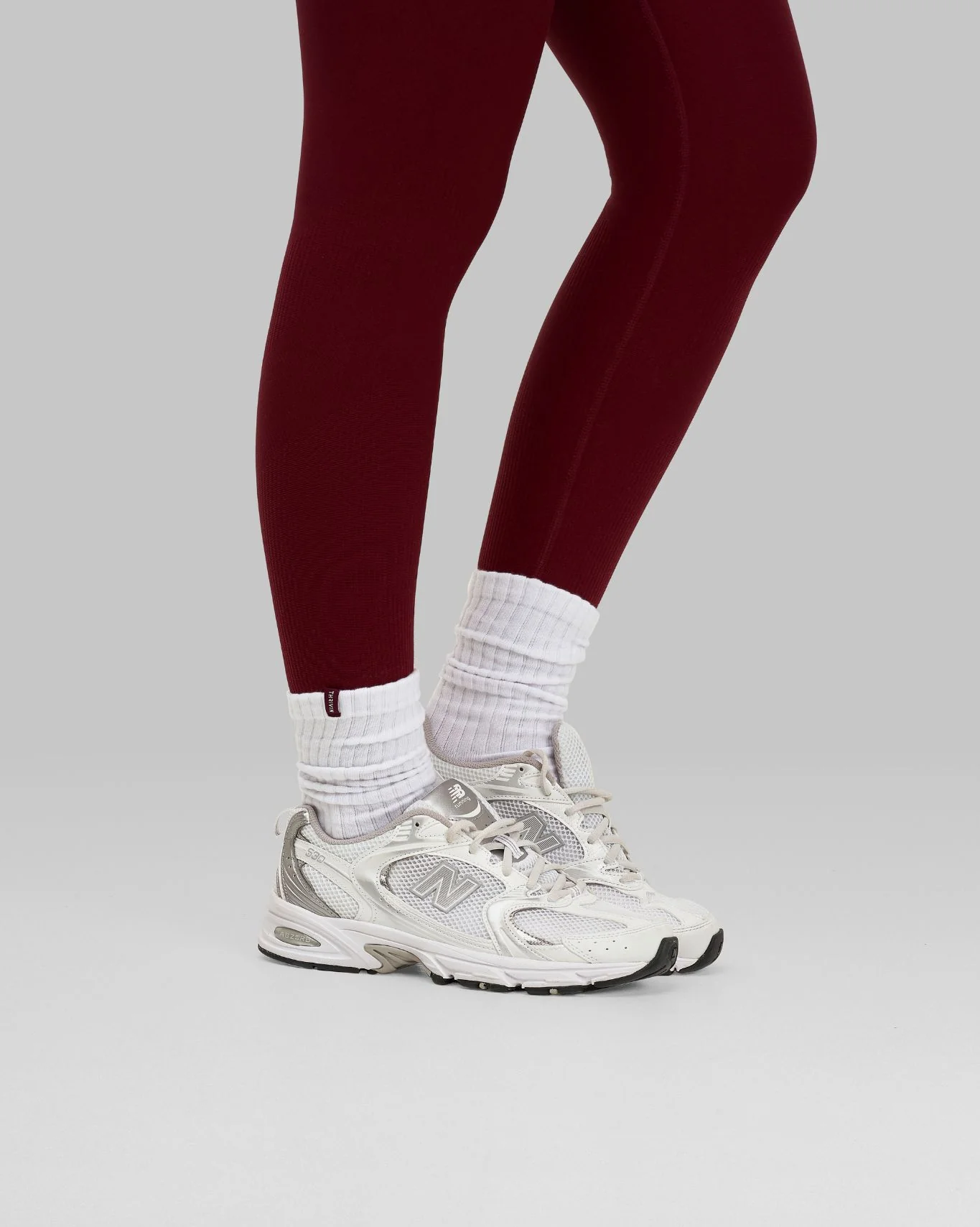 THRIVIN Ruffle Socks Long | White - Image 6